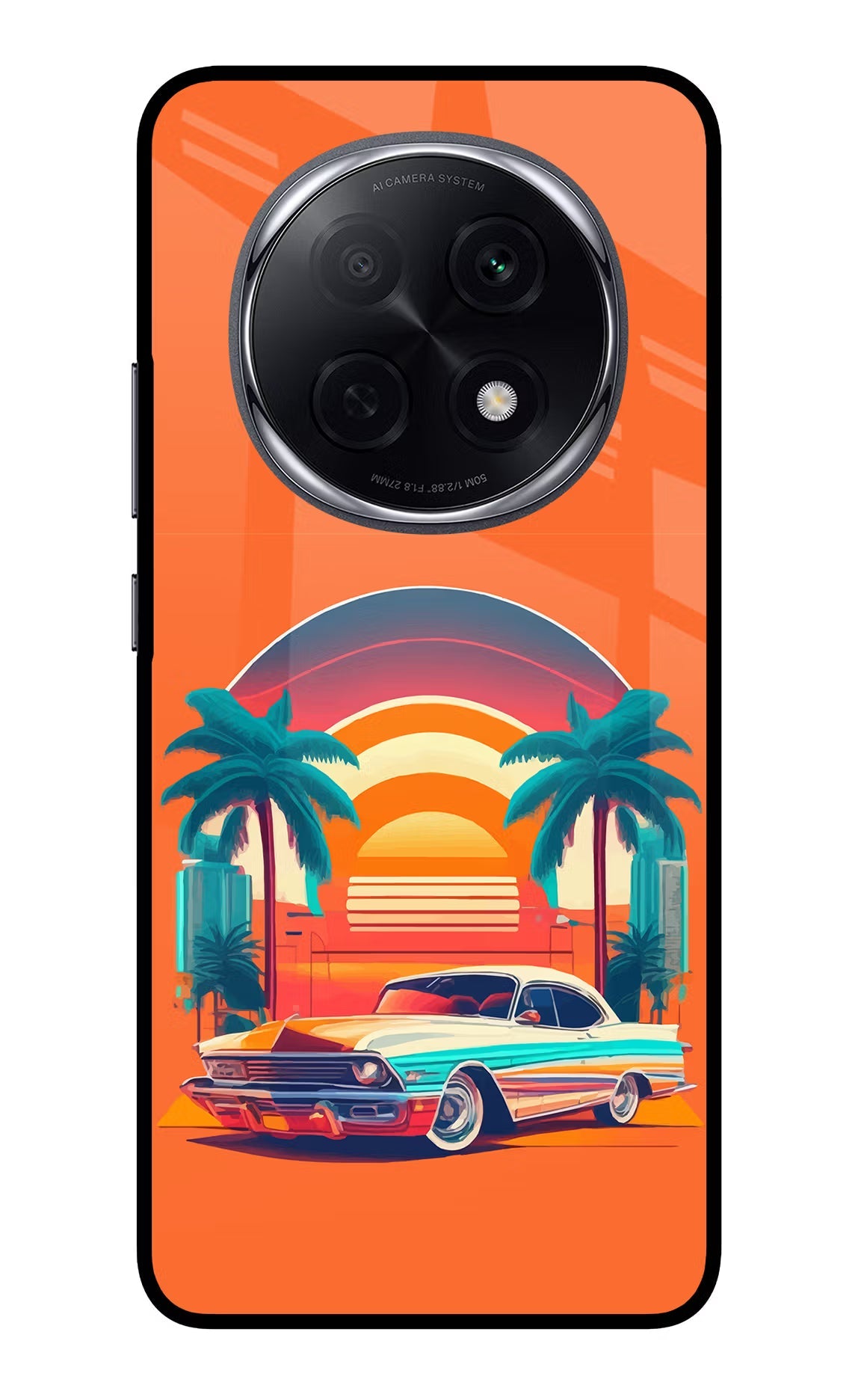 Palm Drive 80s Oppo F29 Pro 5G Glass Case