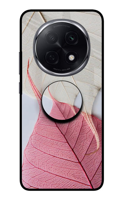 White Pink Leaf Oppo F29 Pro 5G Pop Case