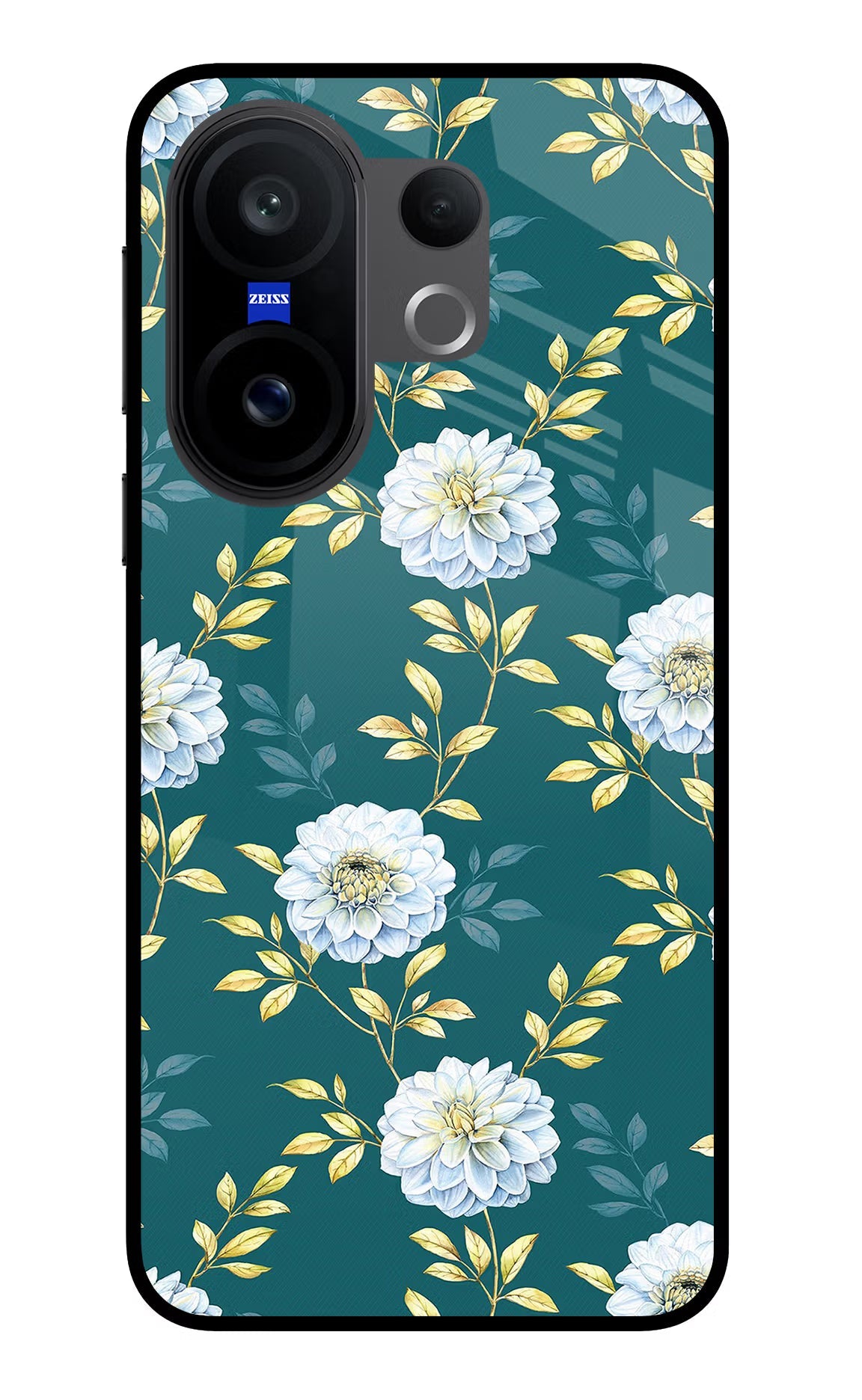 Flowers Vivo X200 FE Glass Case