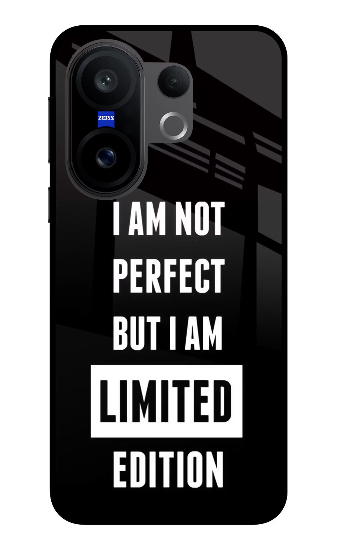 I Am Not Perfect But I Am Limited Edition Vivo X200 FE Glass Case