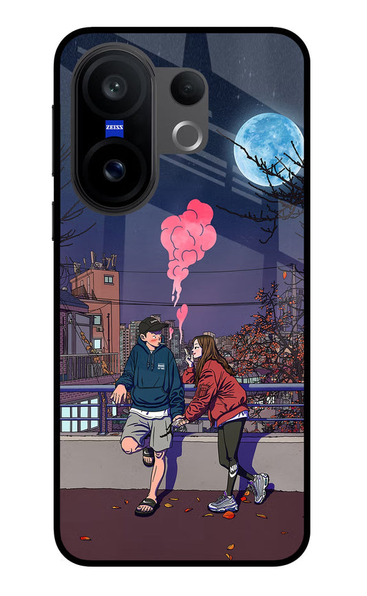 Chilling Couple Vivo X200 FE Glass Case