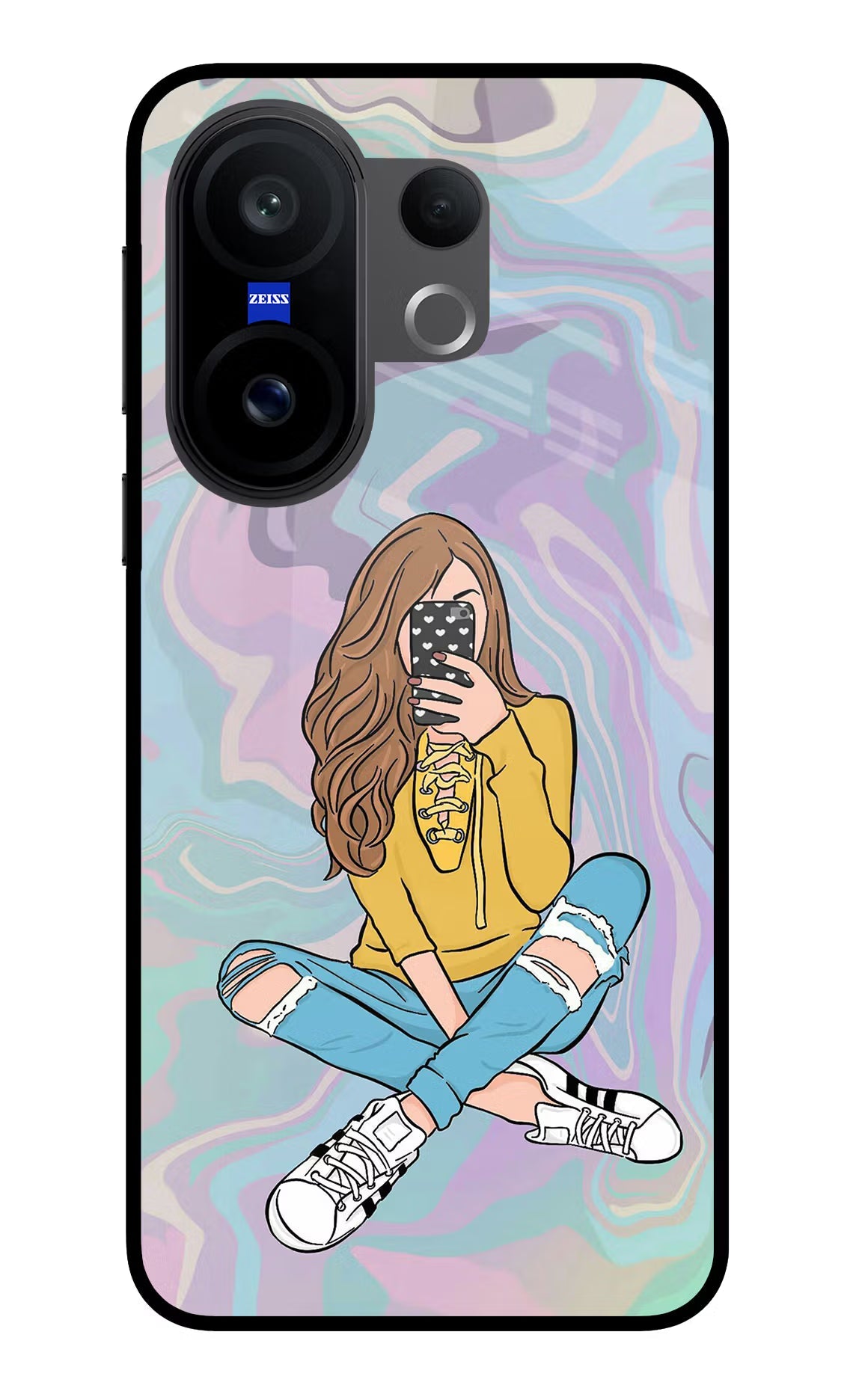 Selfie Girl Vivo X200 FE Back Cover