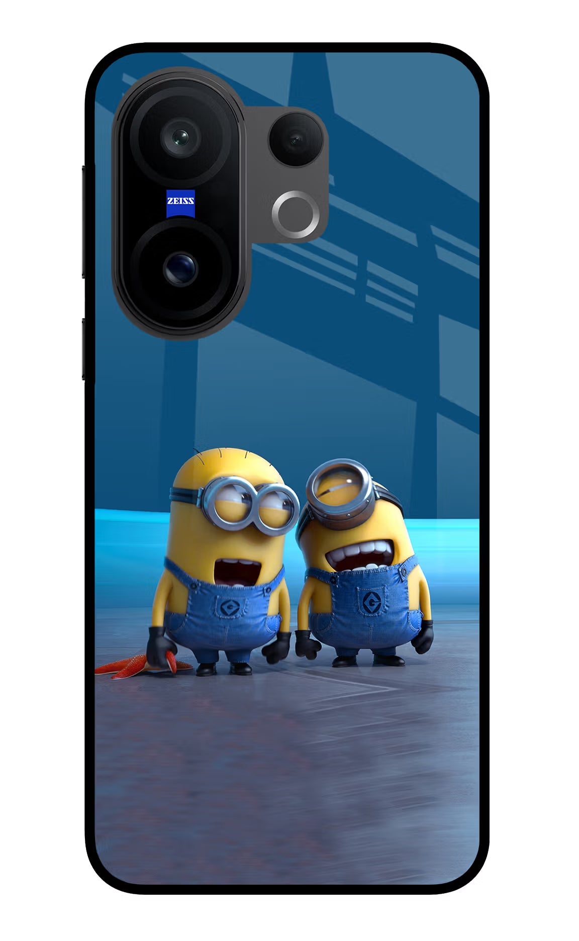 Minion Laughing Vivo X200 FE Glass Case