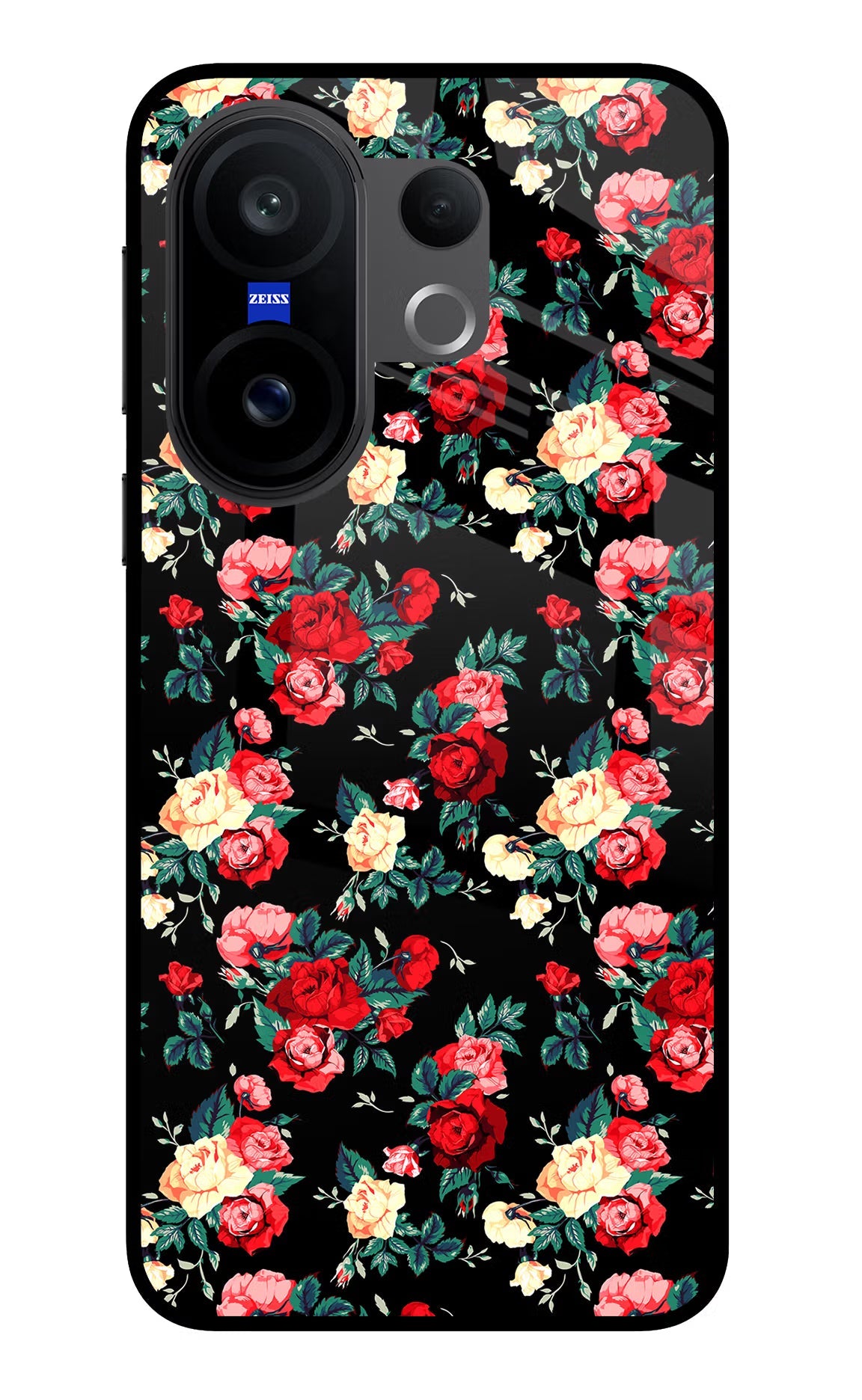 Rose Pattern Vivo X200 FE Back Cover