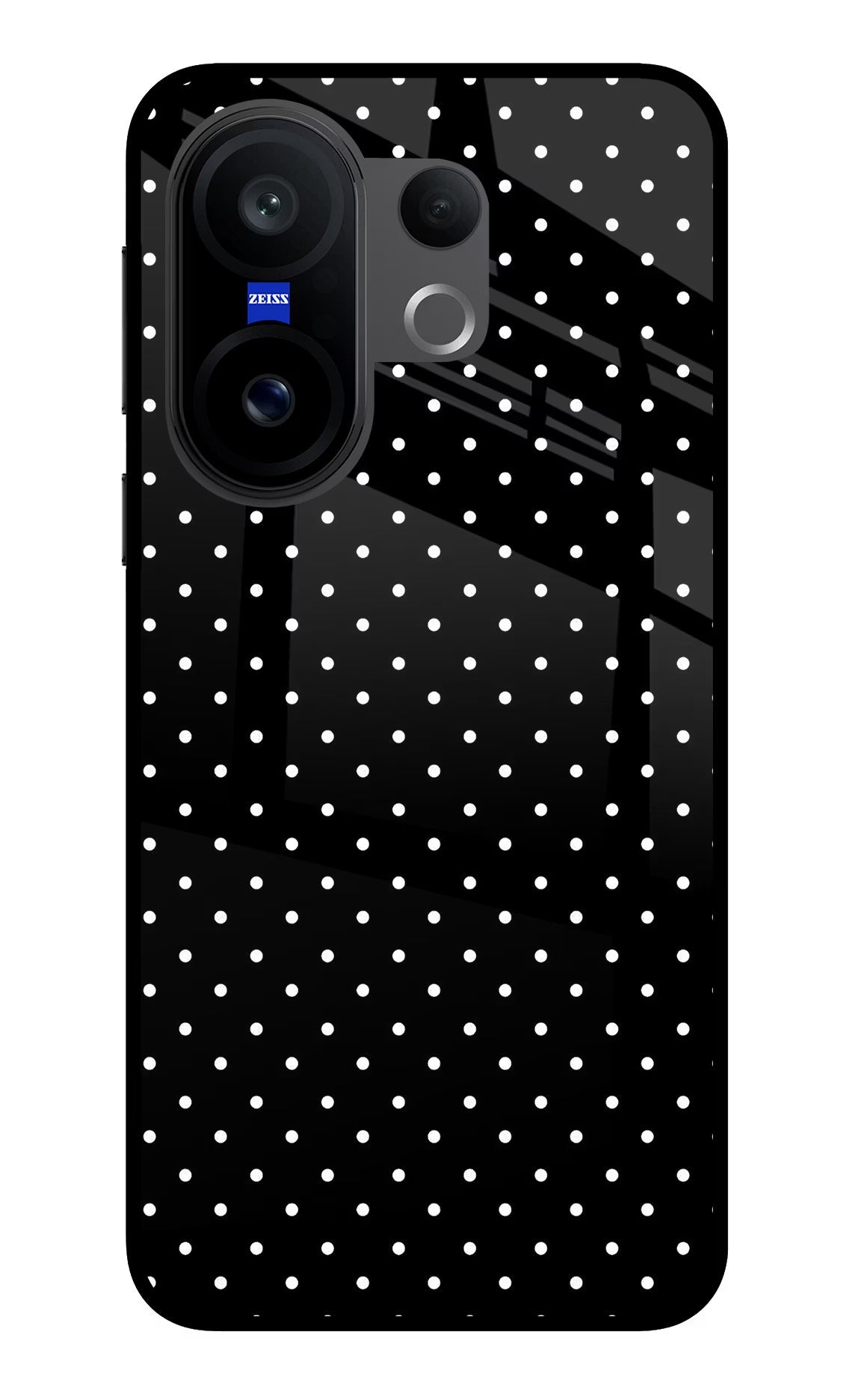 White Dots Vivo X200 FE Glass Case
