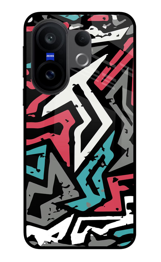 Geometric Graffiti Vivo X200 FE Glass Case