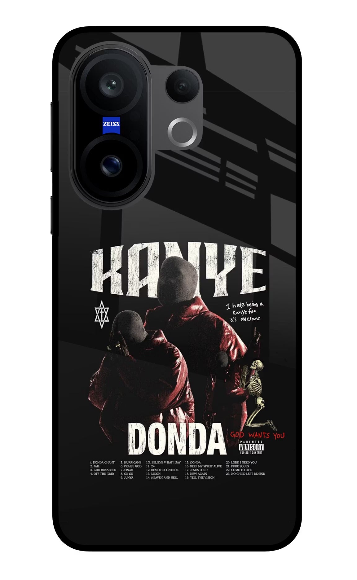 Donda Kanye West Vivo X200 FE Glass Case