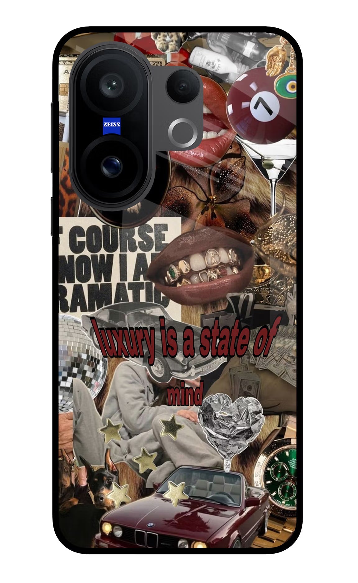 Luxury Vivo X200 FE Glass Case