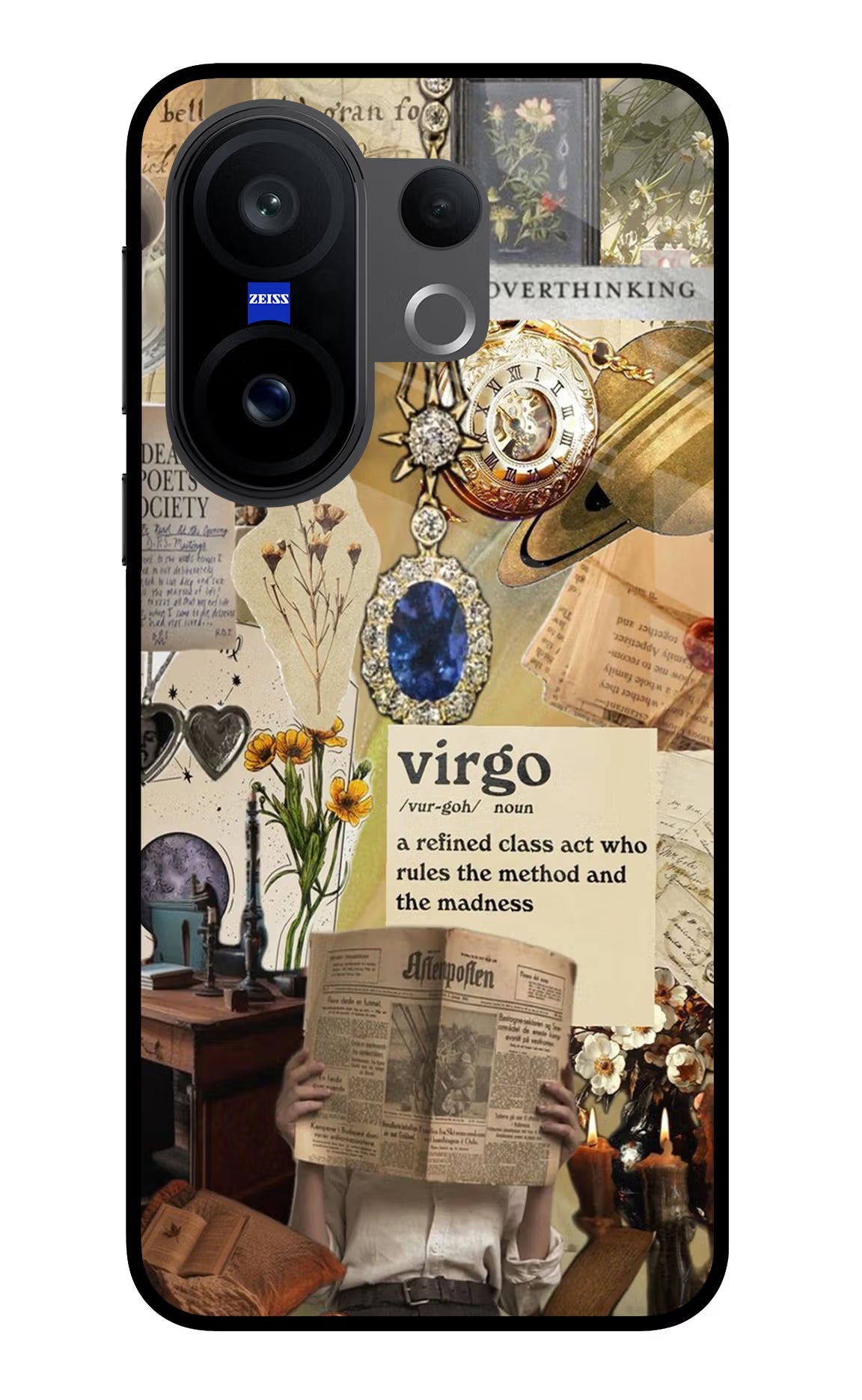 Virgo Zodiac Vivo X200 FE Glass Case