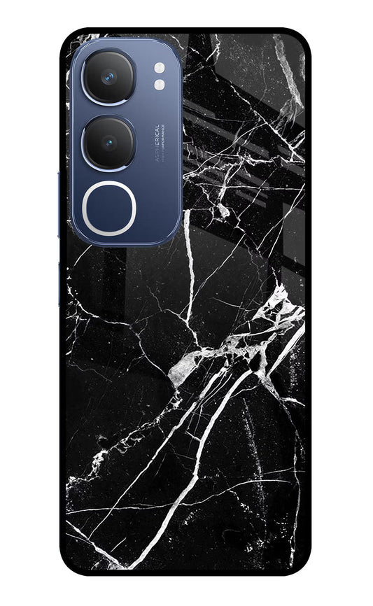 Black Marble Pattern Vivo Y29 5G Glass Case