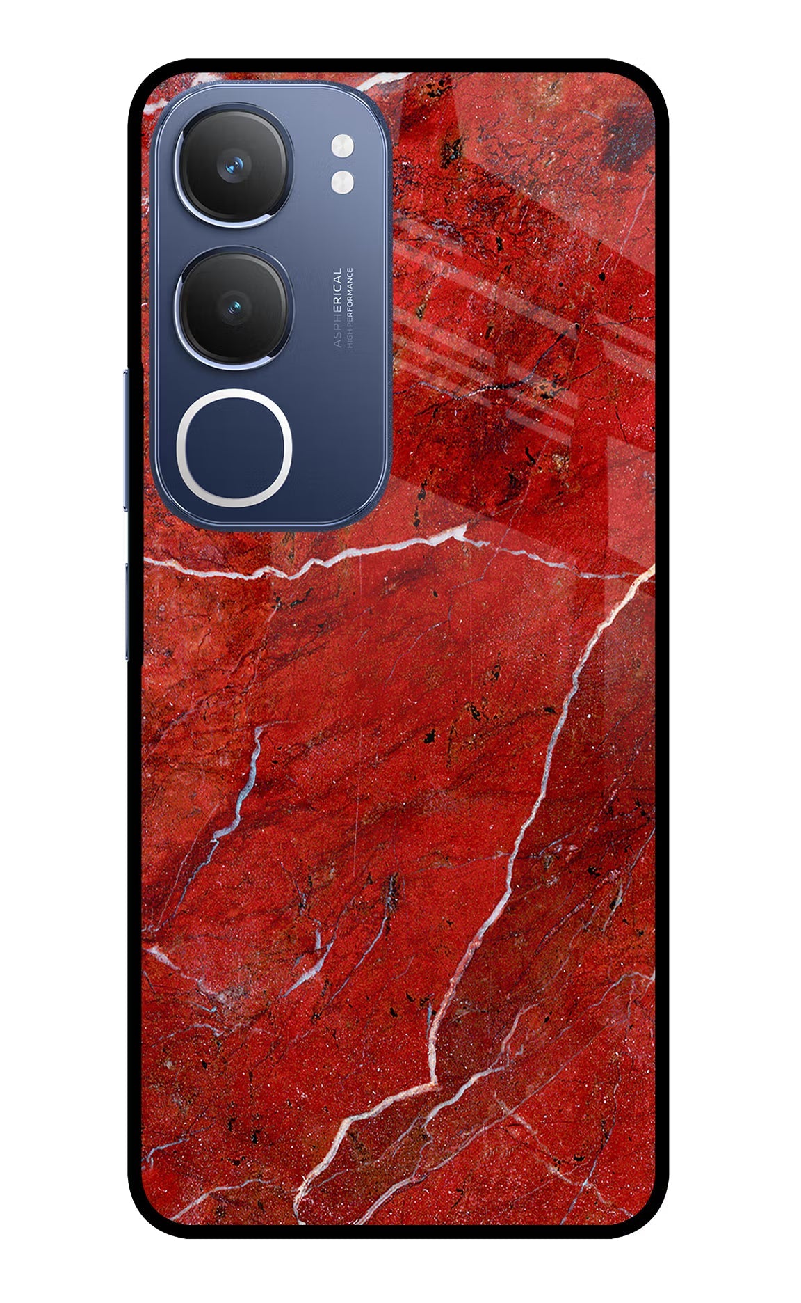 Red Marble Design Vivo Y29 5G Back Cover