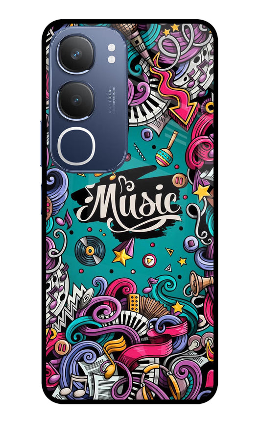 Music Graffiti Vivo Y29 5G Glass Case