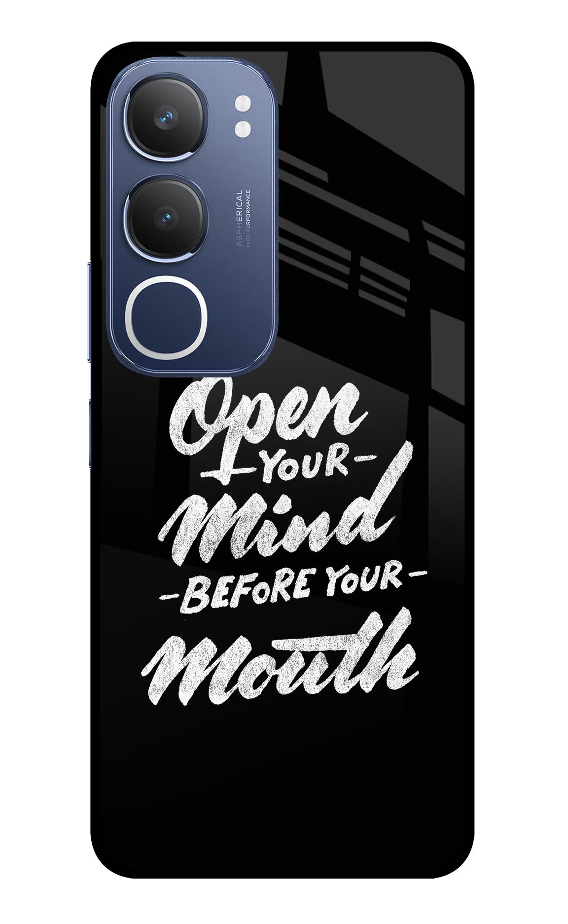 Open Your Mind Before Your Mouth Vivo Y29 5G Back Cover
