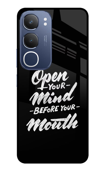 Open Your Mind Before Your Mouth Vivo Y29 5G Back Cover