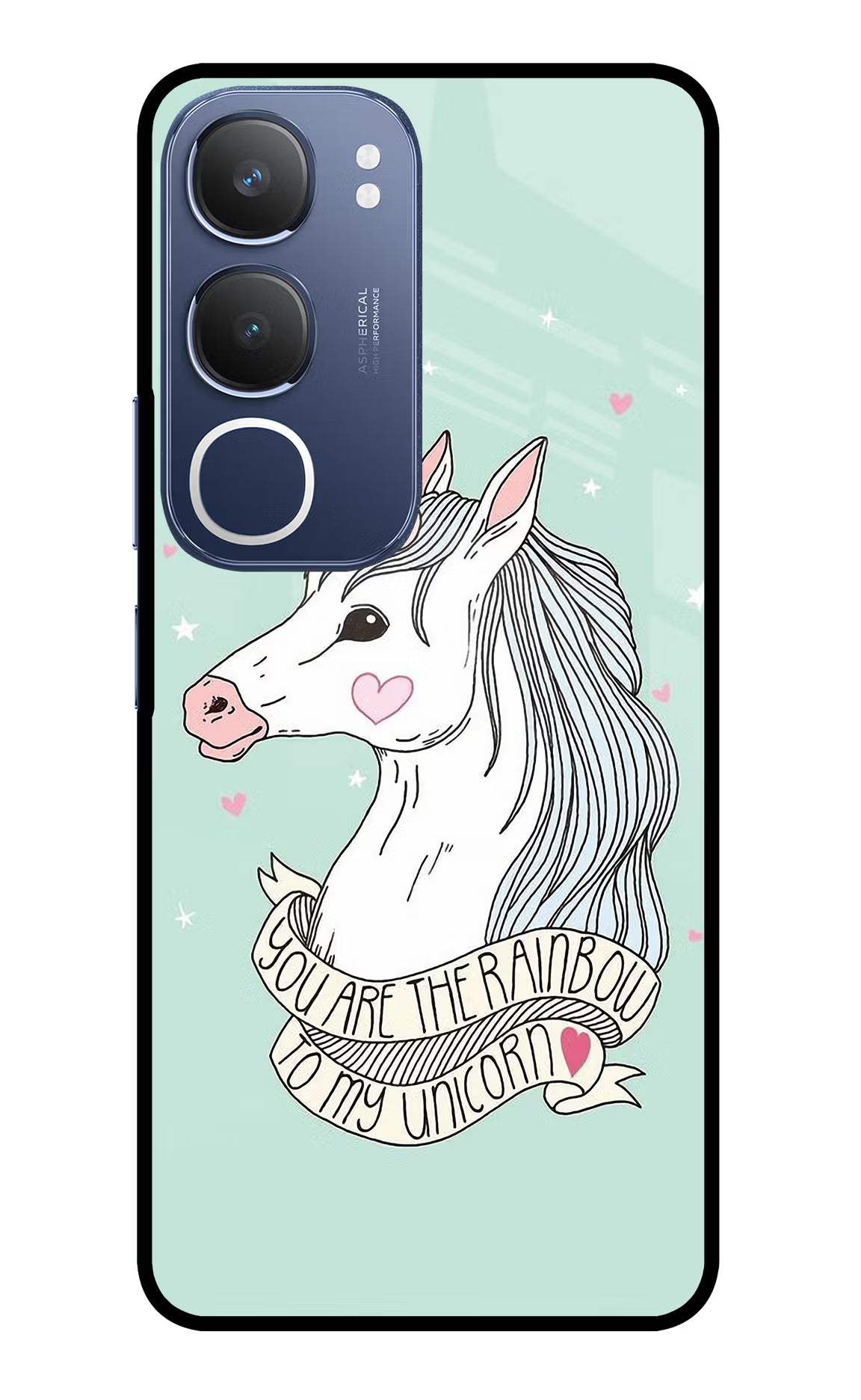 Unicorn Wallpaper Vivo Y29 5G Glass Case