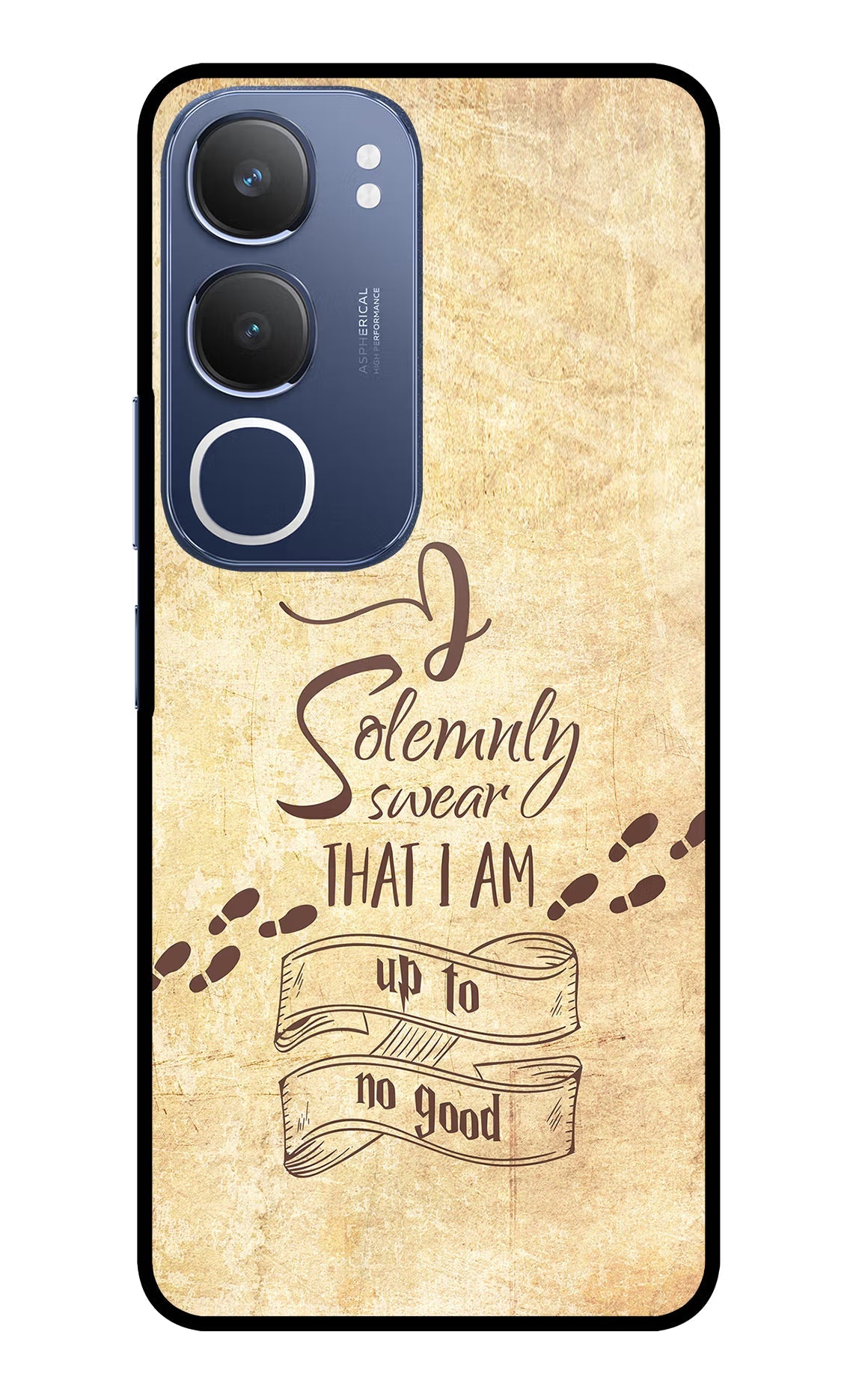 I Solemnly swear that i up to no good Vivo Y29 5G Glass Case