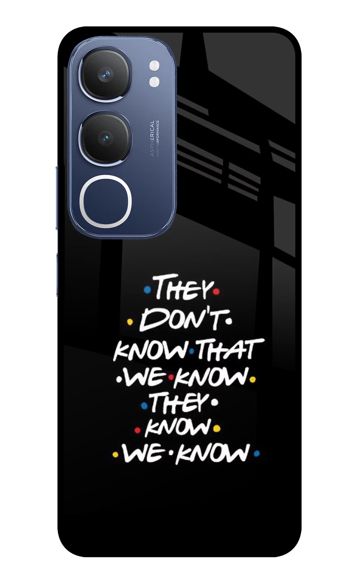 FRIENDS Dialogue Vivo Y29 5G Glass Case