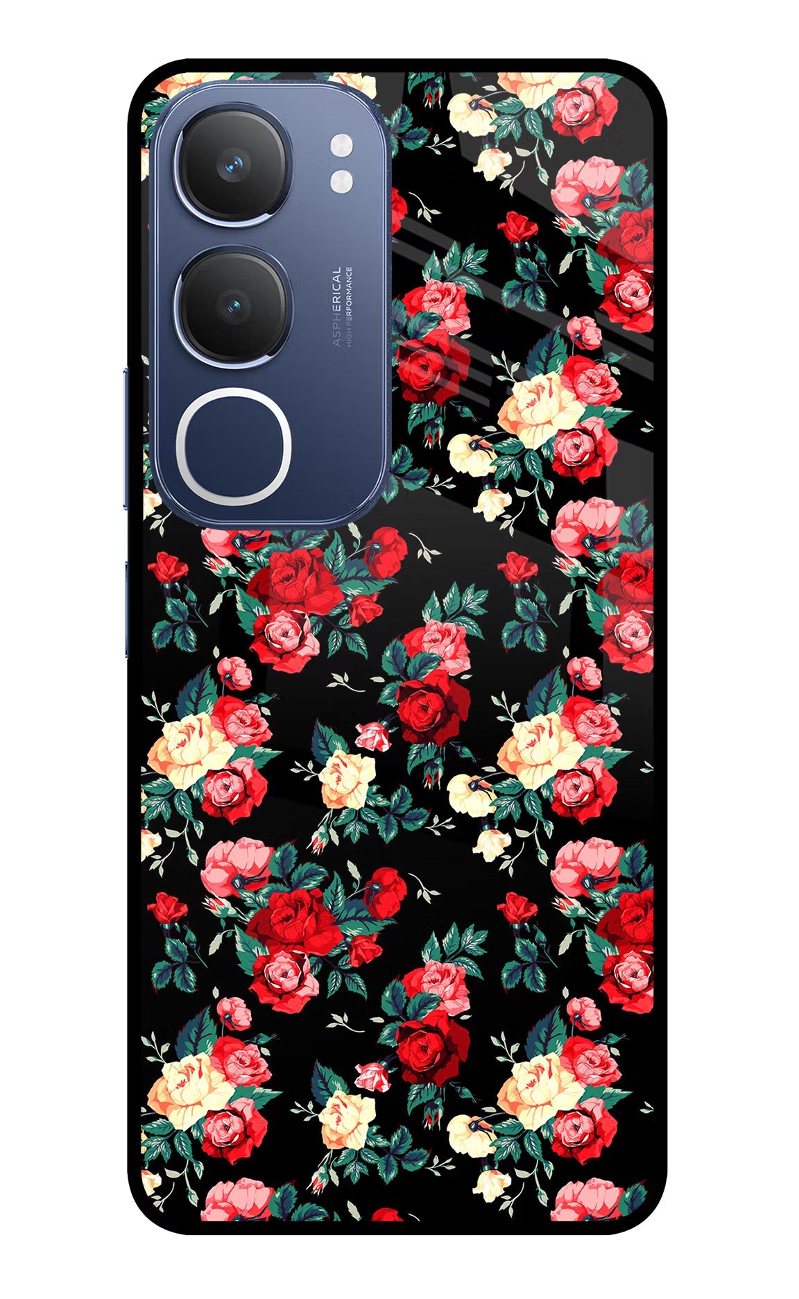 Rose Pattern Vivo Y29 5G Back Cover