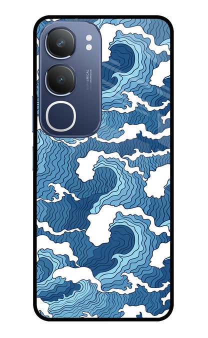 Blue Waves Vivo Y29 5G Back Cover