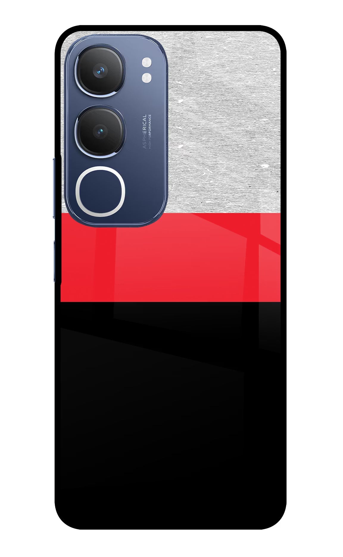 Tri Color Pattern Vivo Y29 5G Back Cover