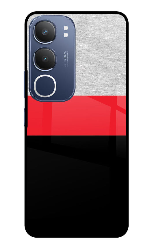 Tri Color Pattern Vivo Y29 5G Back Cover