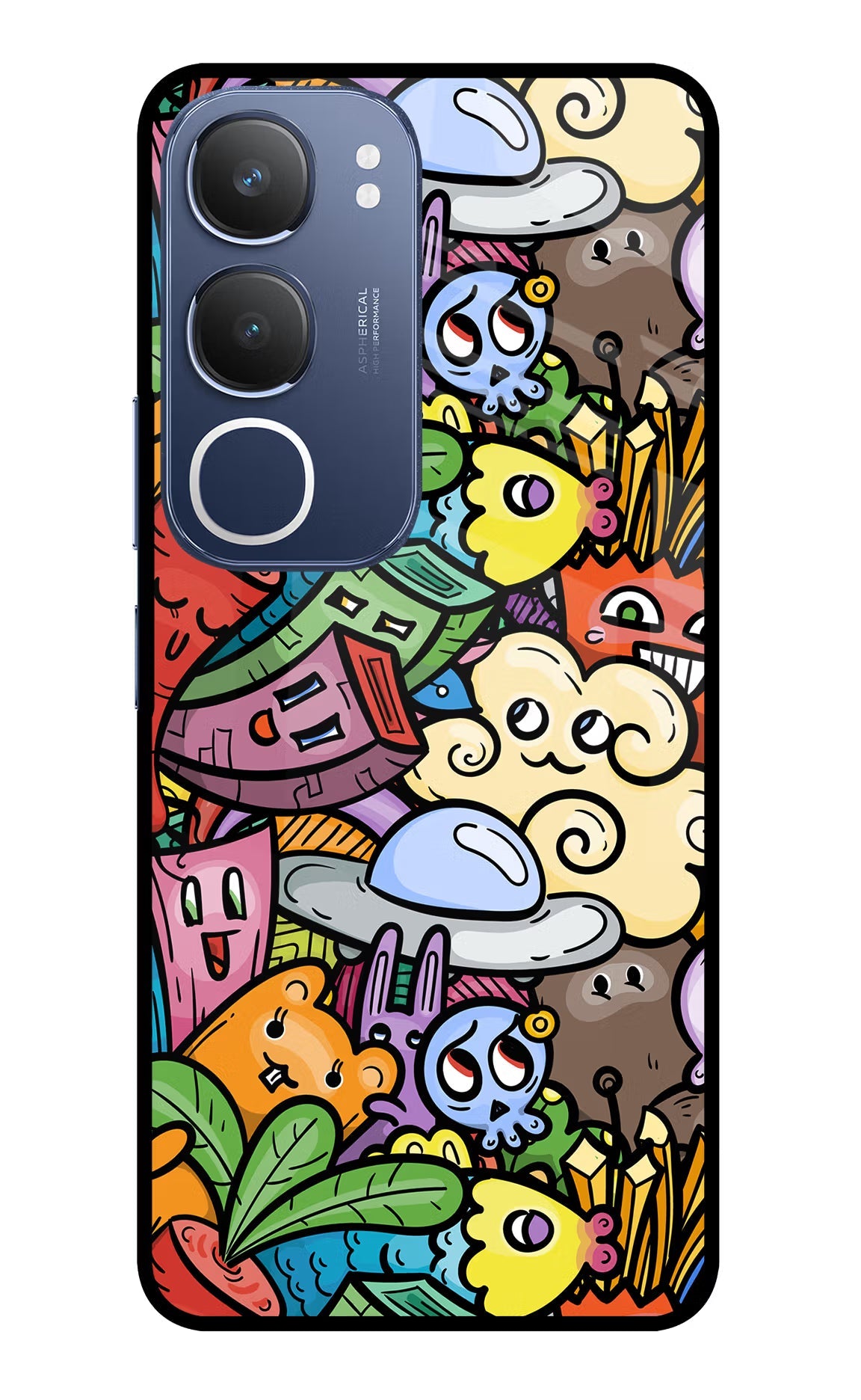 Veggie Doodle Vivo Y29 5G Glass Case