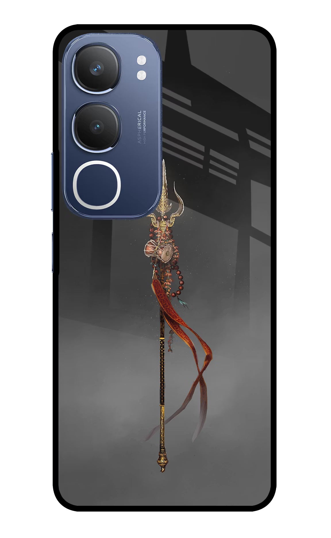 Shiv Trishul Vivo Y29 5G Glass Case