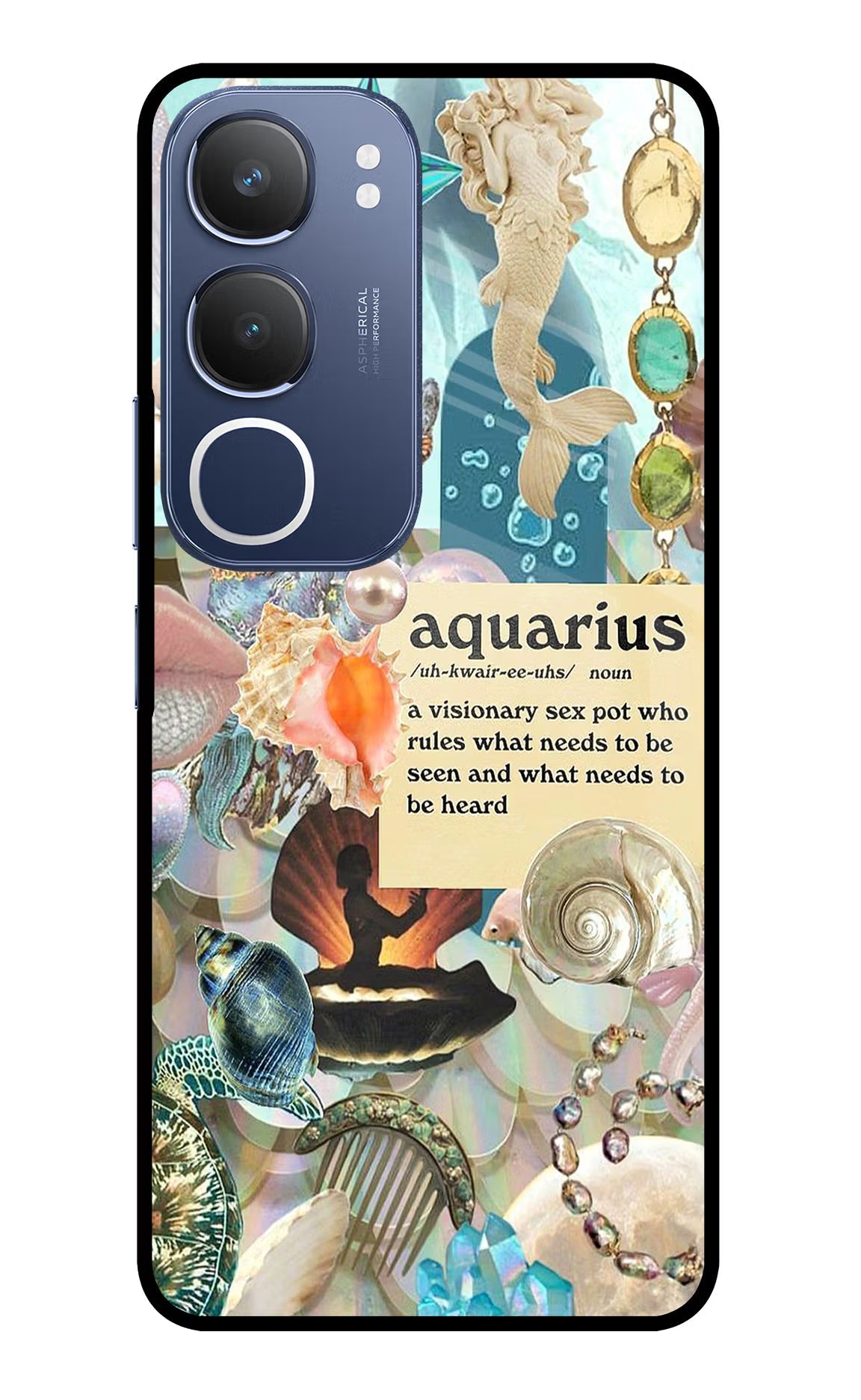 Aquarius Zodiac Vivo Y29 5G Back Cover