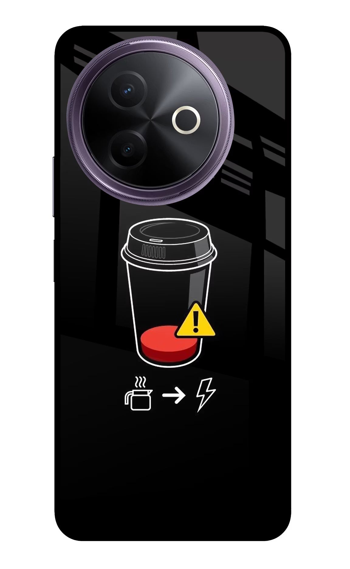 Coffee Vivo Y39 5G Glass Case
