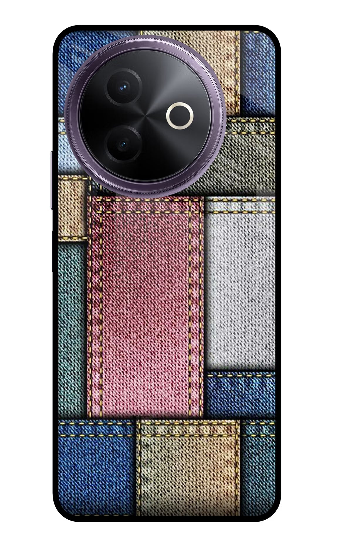 Multicolor Jeans Vivo Y39 5G Glass Case