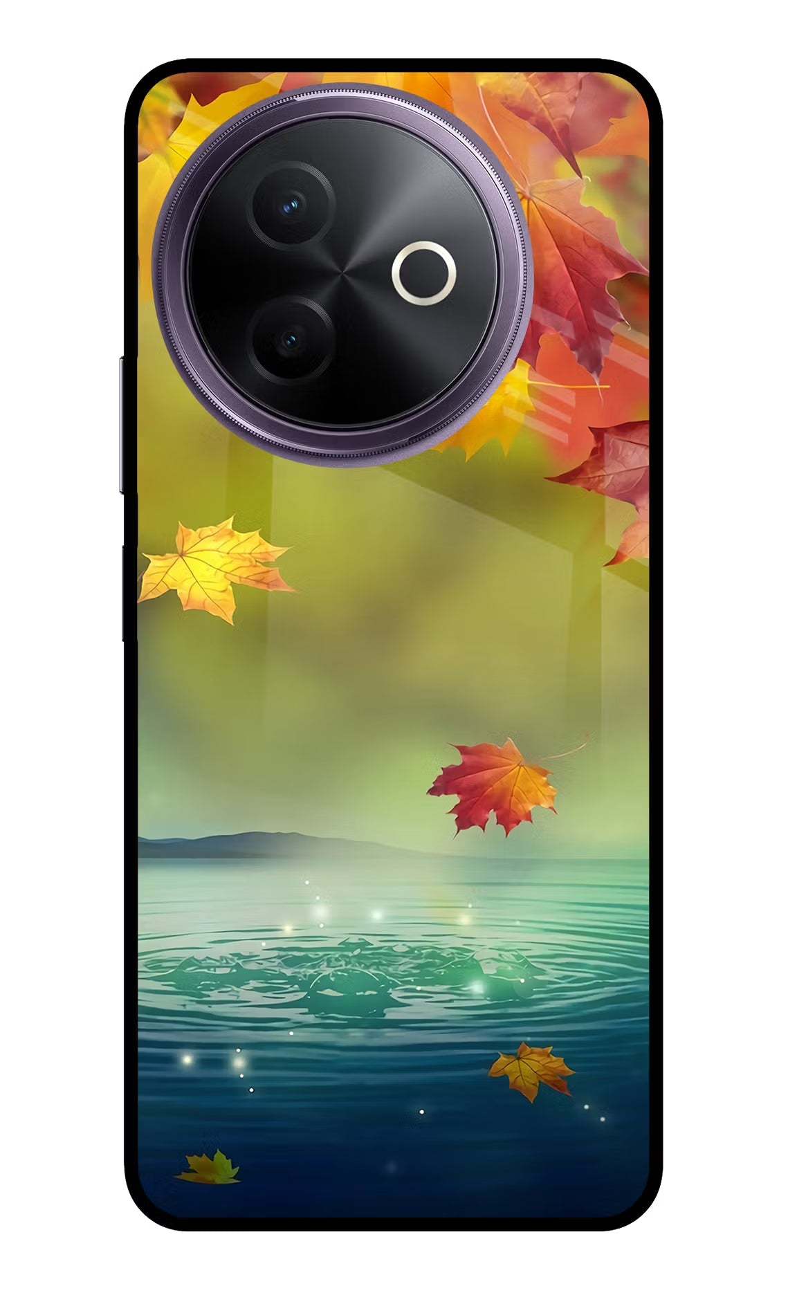 Flowers Vivo Y39 5G Glass Case