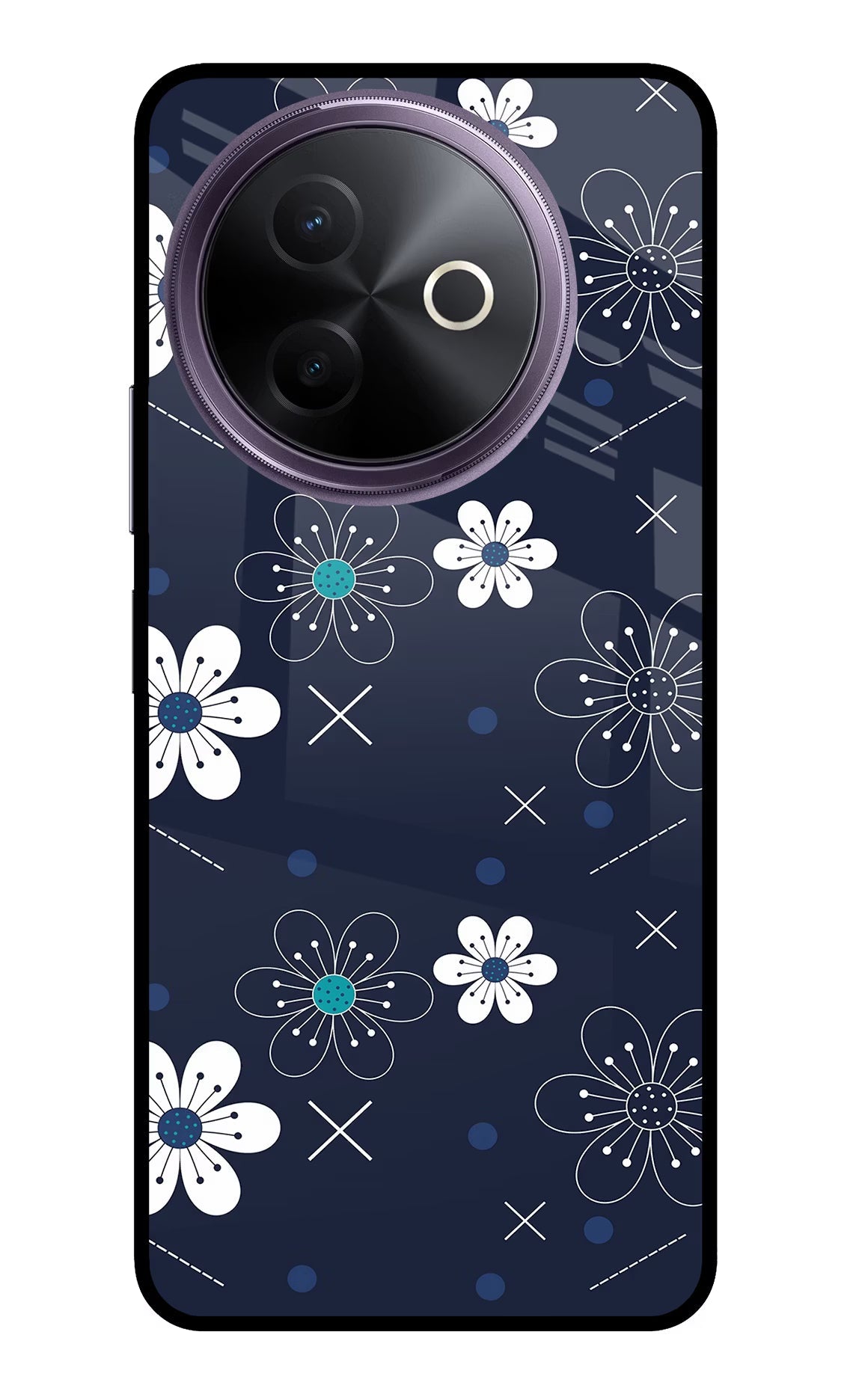 Flowers Vivo Y39 5G Back Cover