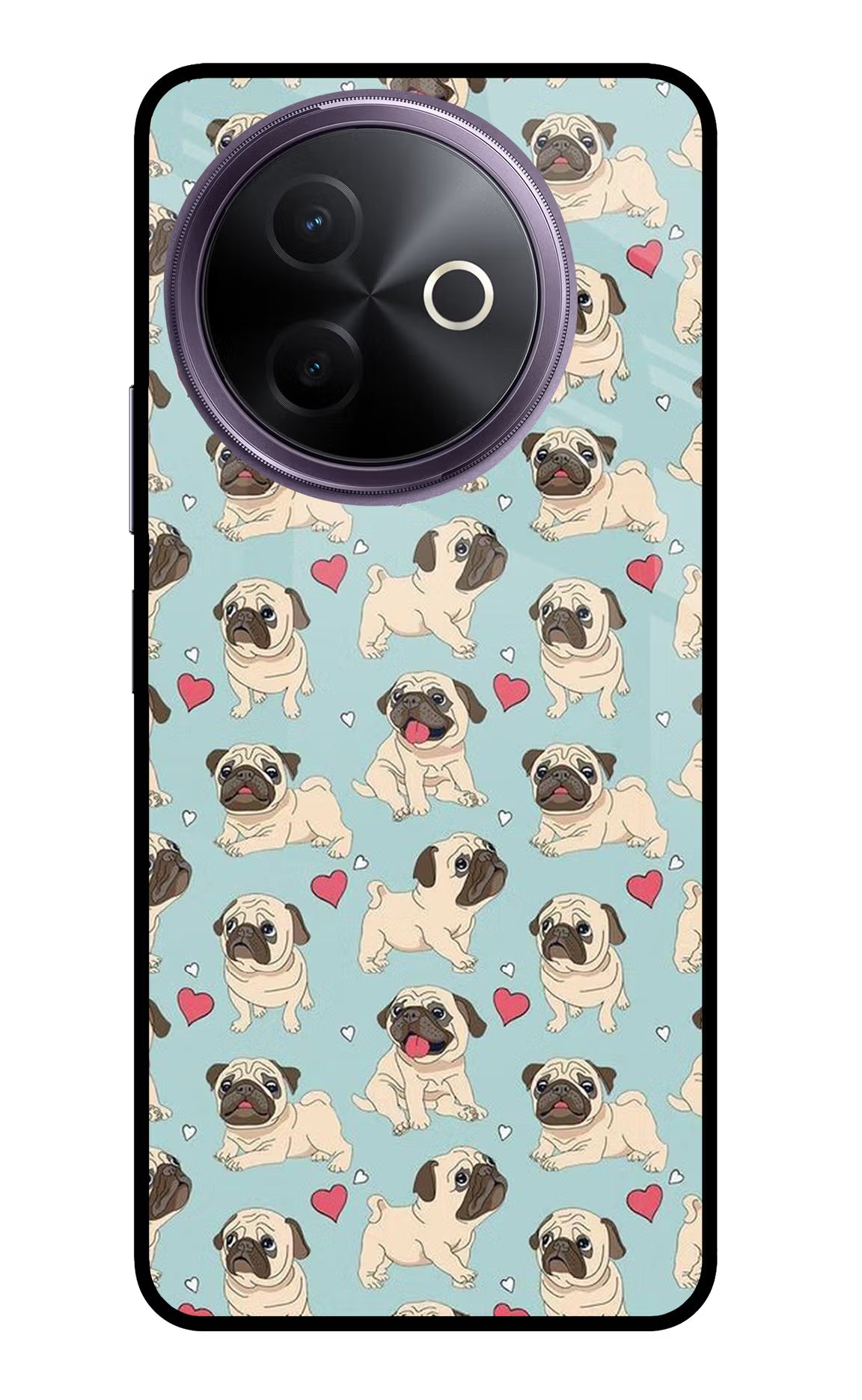 Pug Dog Vivo Y39 5G Glass Case
