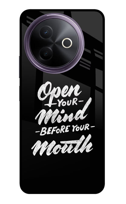 Open Your Mind Before Your Mouth Vivo Y39 5G Back Cover