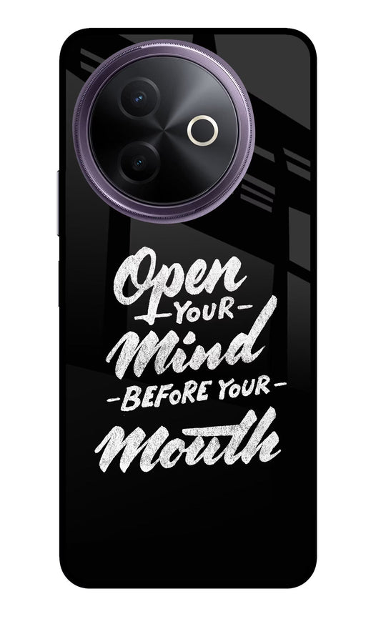 Open Your Mind Before Your Mouth Vivo Y39 5G Back Cover