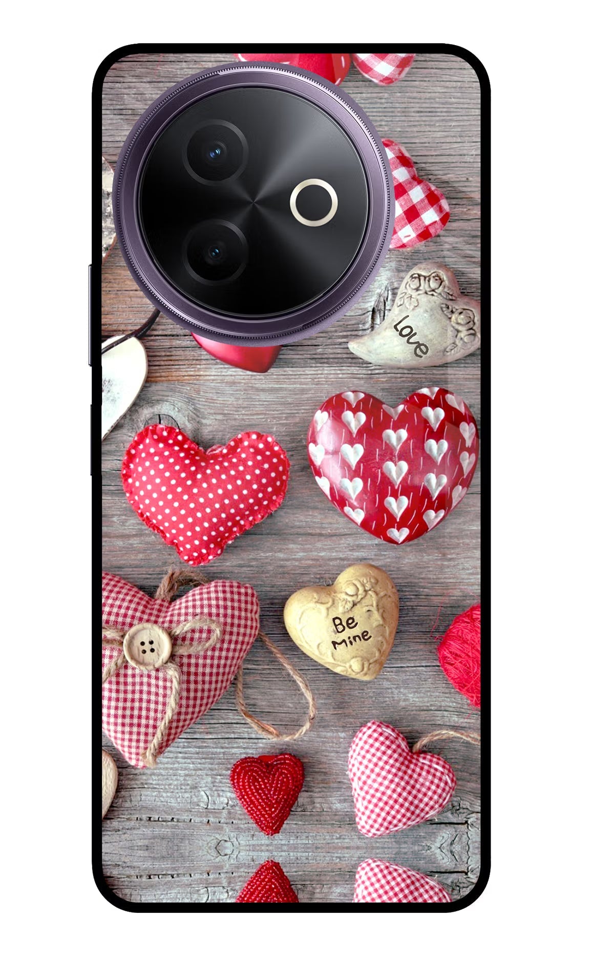 Love Wallpaper Vivo Y39 5G Glass Case