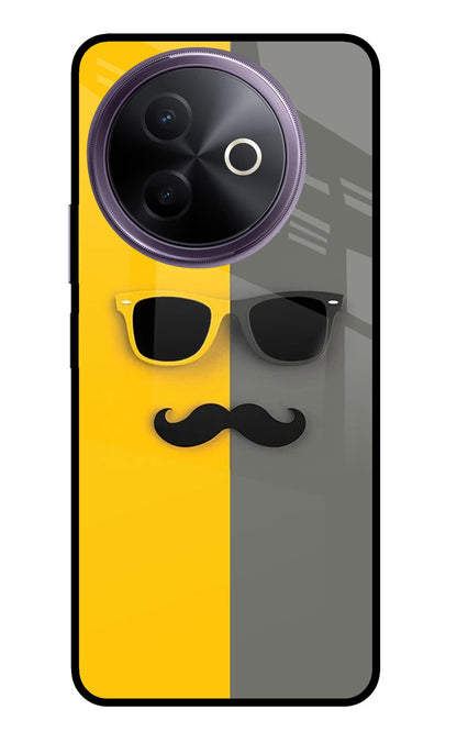 Sunglasses with Mustache Vivo Y39 5G Back Cover