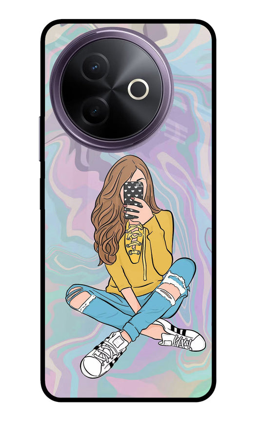Selfie Girl Vivo Y39 5G Glass Case