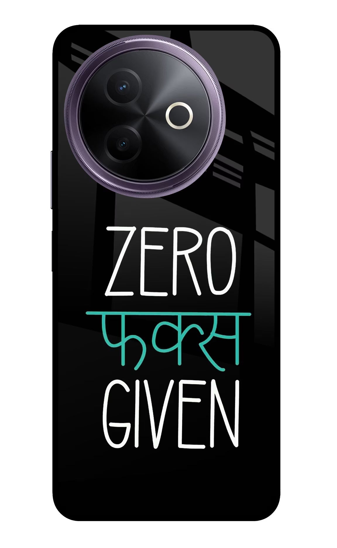 Zero Fucks Given Vivo Y39 5G Glass Case