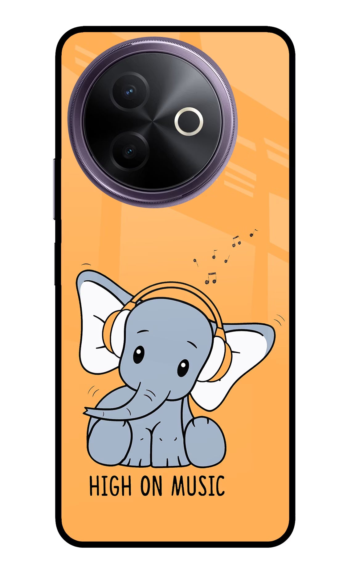 High On Music Vivo Y39 5G Glass Case