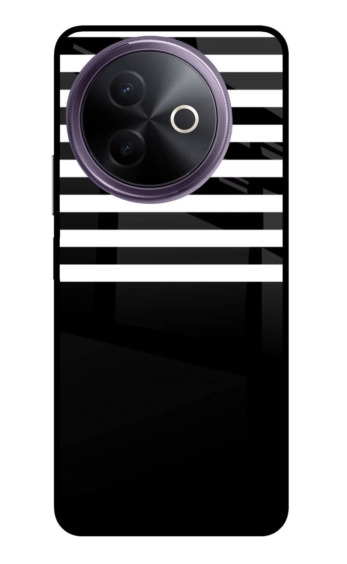 Black and White Print Vivo Y39 5G Glass Case