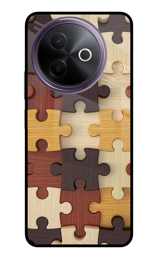 Wooden Puzzle Vivo Y39 5G Glass Case