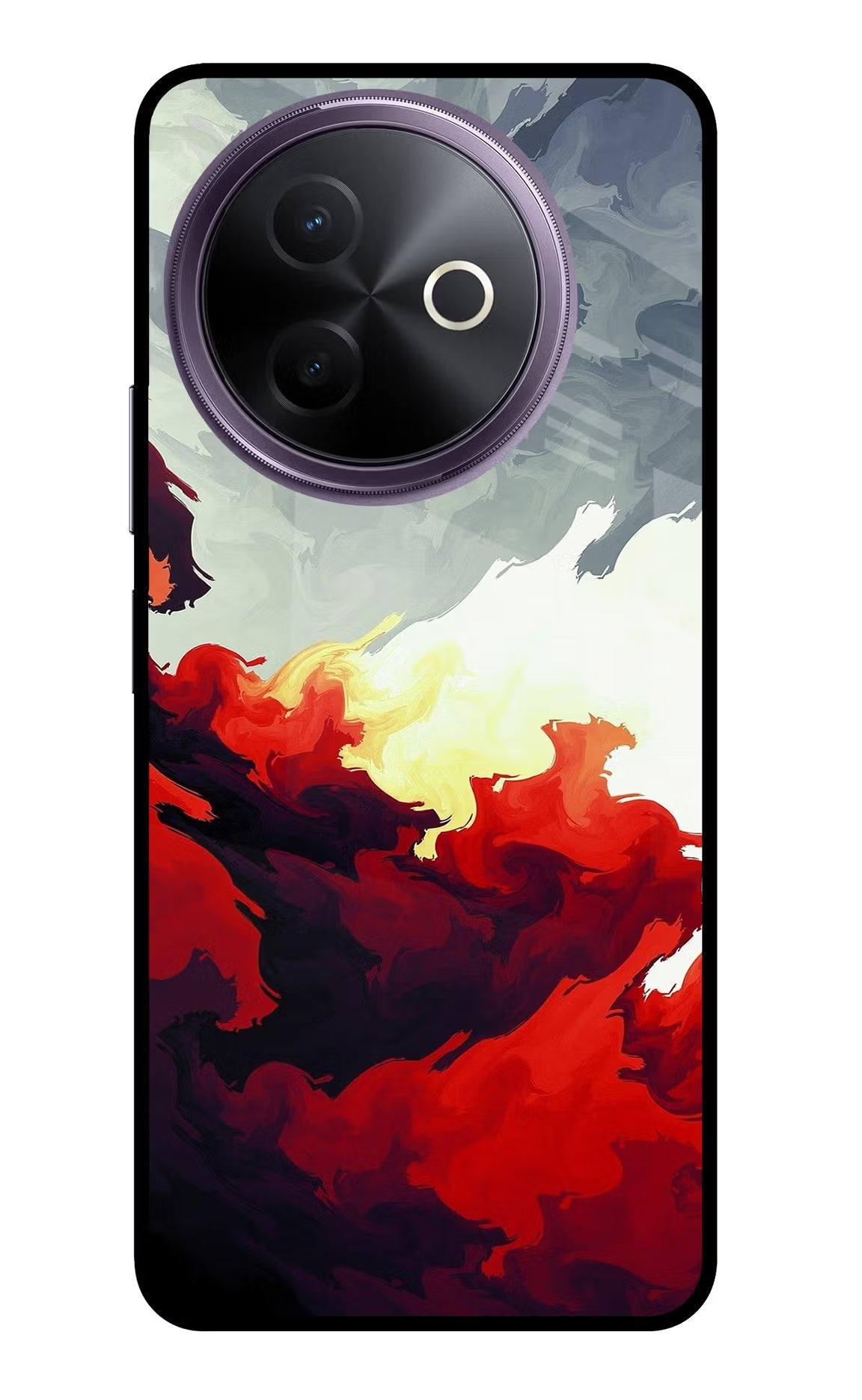 Fire Cloud Vivo Y39 5G Glass Case
