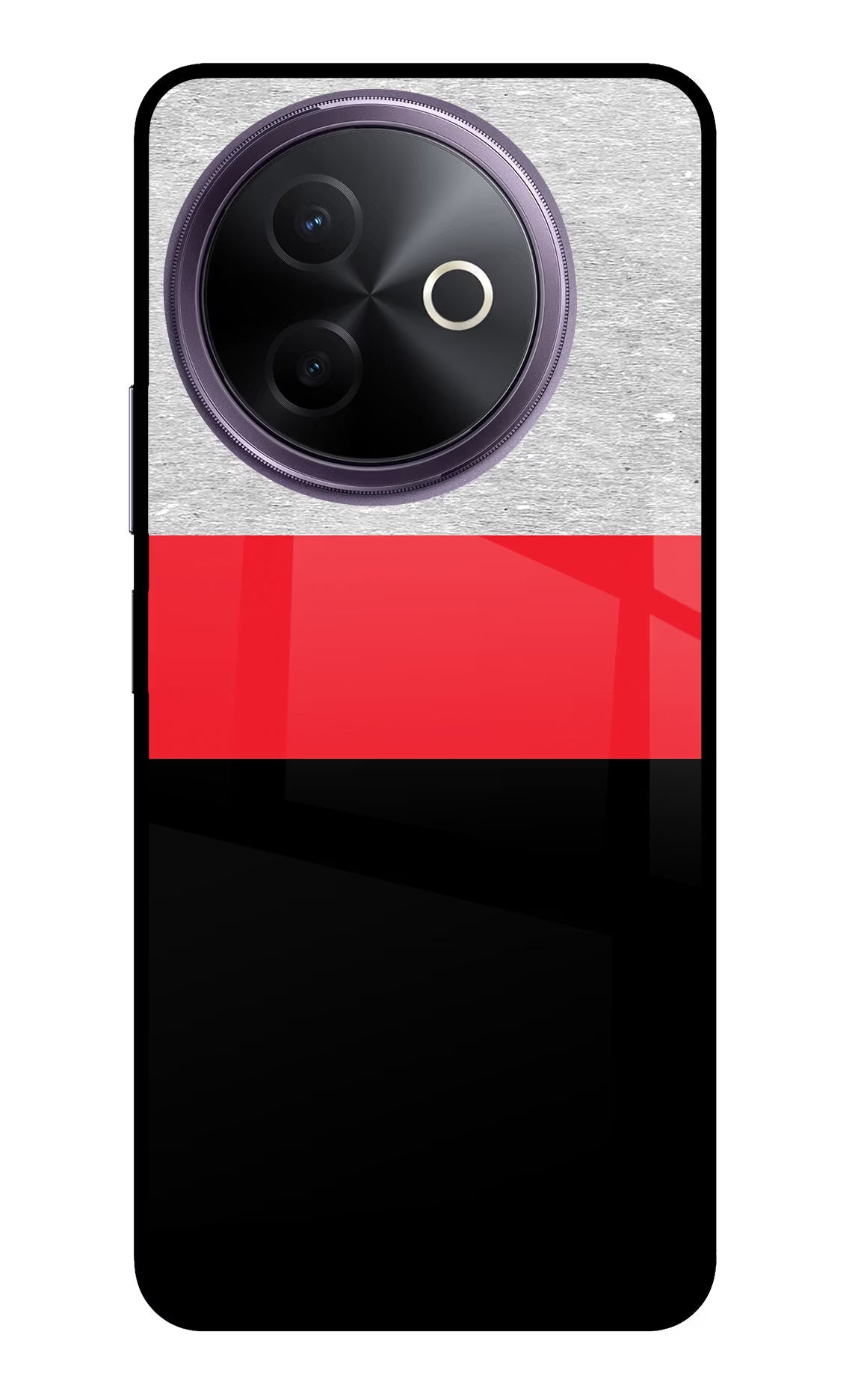 Tri Color Pattern Vivo Y39 5G Glass Case