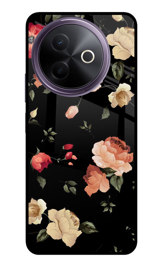 Flowers Vivo Y39 5G Glass Case