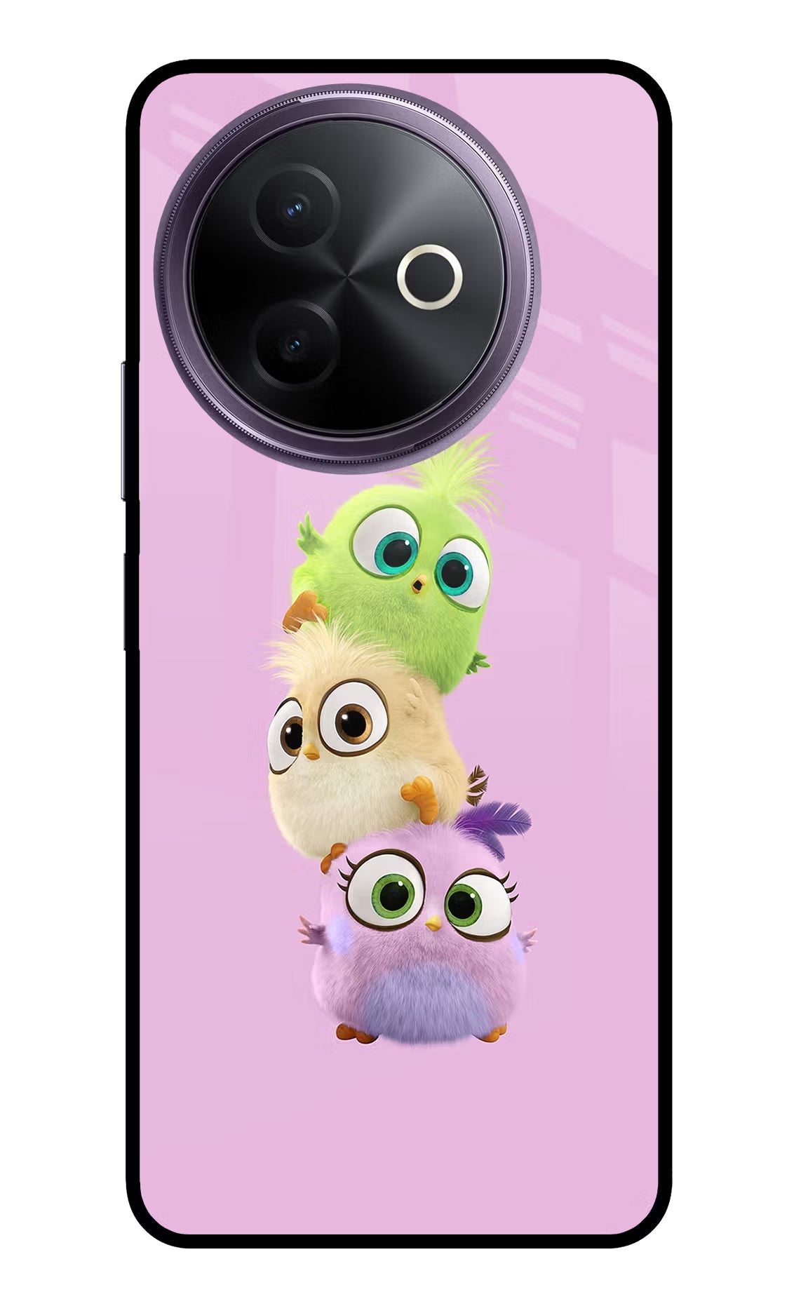 Cute Little Birds Vivo Y39 5G Glass Case