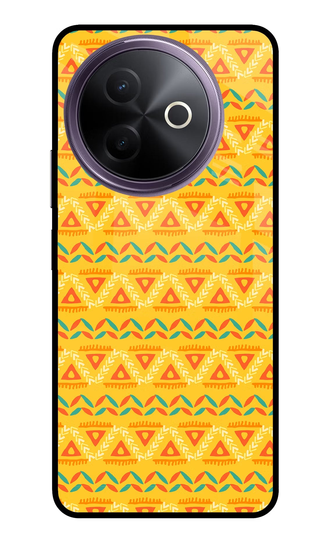 Tribal Pattern Vivo Y39 5G Glass Case