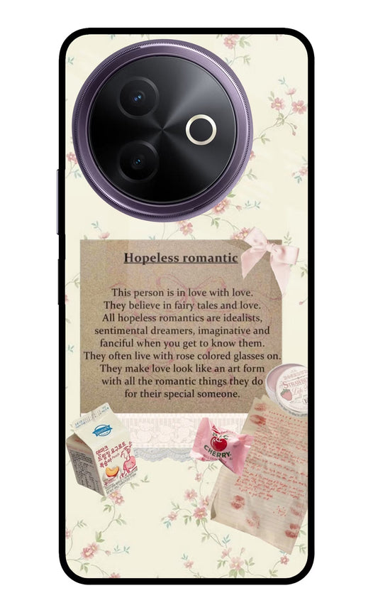 Hopeless Romantic Vivo Y39 5G Glass Case