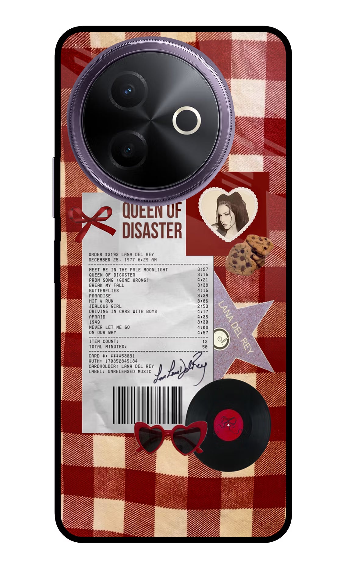 Queen of Disaster Vivo Y39 5G Glass Case
