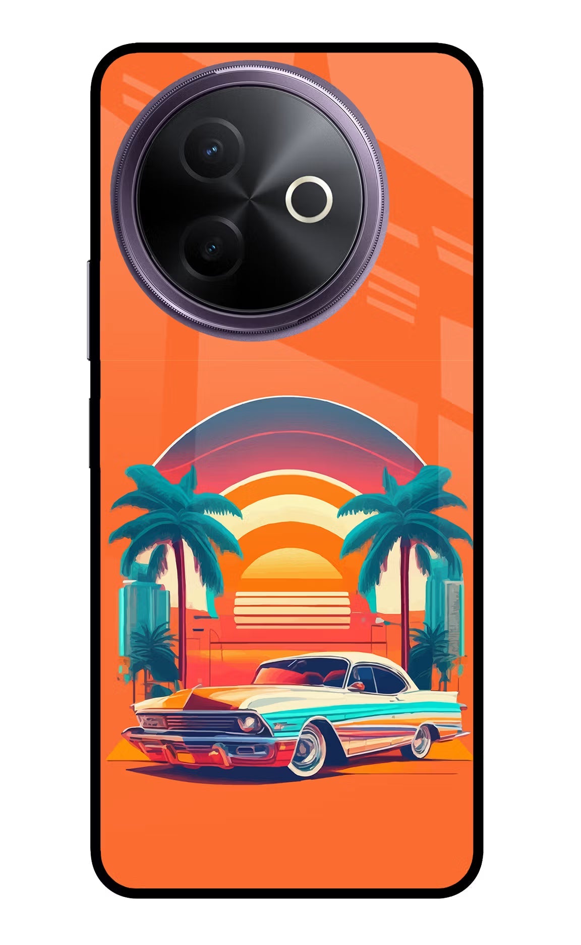 Palm Drive 80s Vivo Y39 5G Back Cover
